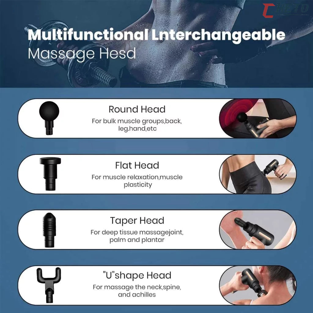 Pistola de Massagem Portátil: Alívio Imediato para Tensão e Estresse Muscular