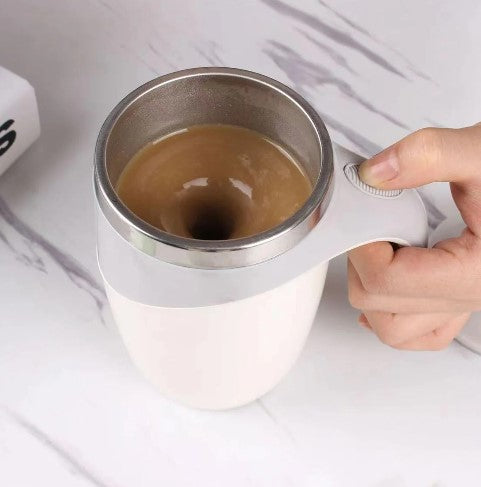 Caneca Mixer Inox Automática Elétrica Misturador Shake Café Leite