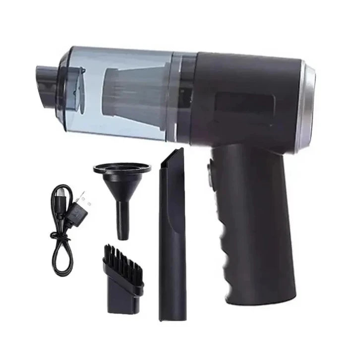 AspiraFlex® - Mini Aspirador de Pó Portátil Automotivo Casa Sem Fio 3 em 1 Recarregável Potente