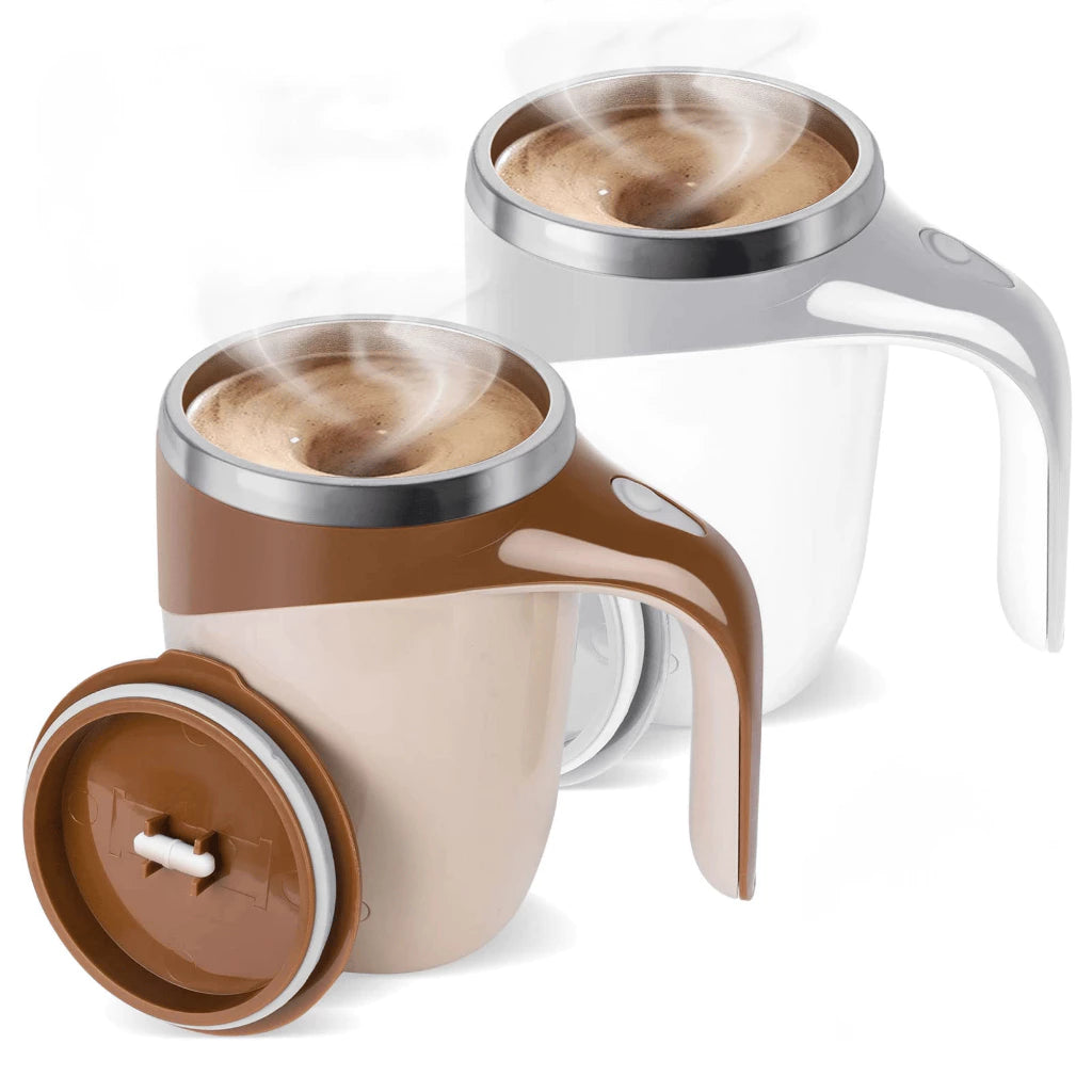 Caneca Mixer Inox Automática Elétrica Misturador Shake Café Leite