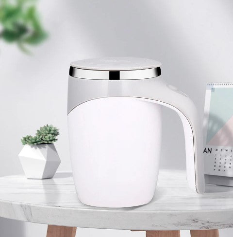 Caneca Mixer Inox Automática Elétrica Misturador Shake Café Leite